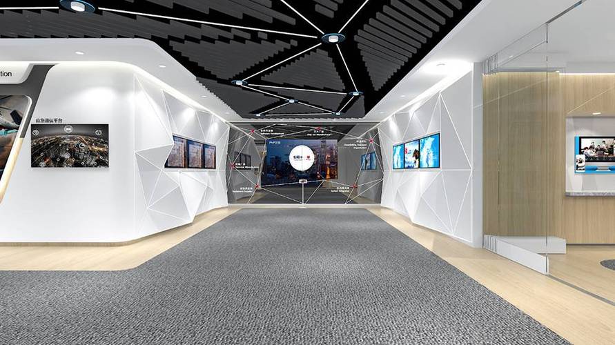 深圳物联网大数据展厅设计案例北讯电信企业展厅设计效果图分享
